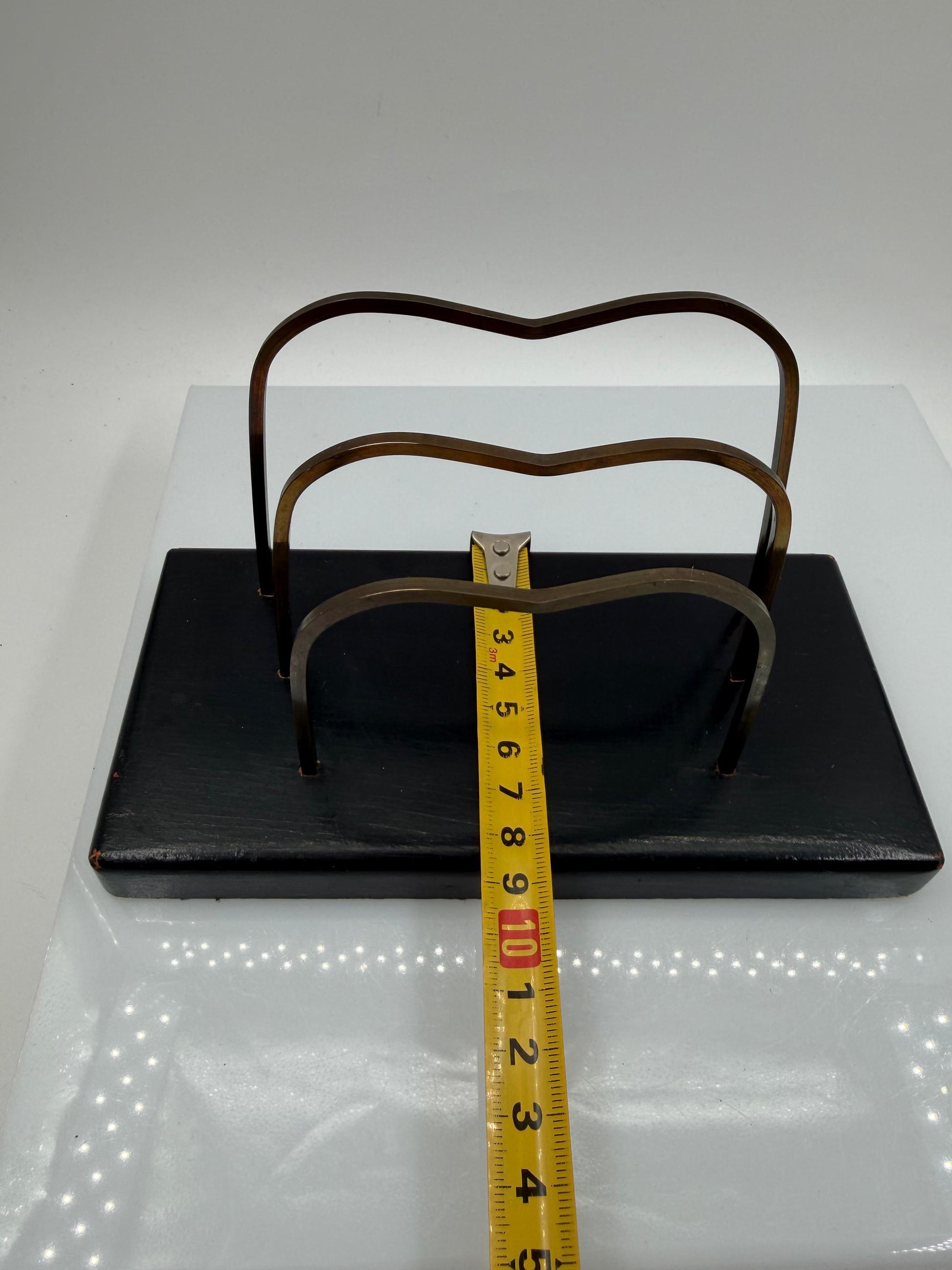 Vintage Briefhalter aus Messingdraht, Mid-Century Modern