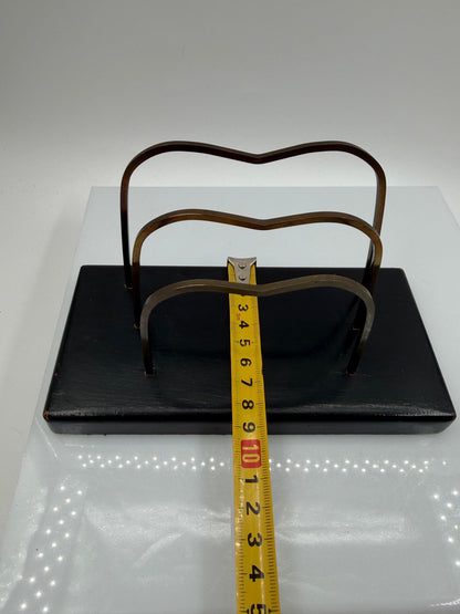 Vintage Briefhalter aus Messingdraht, Mid-Century Modern