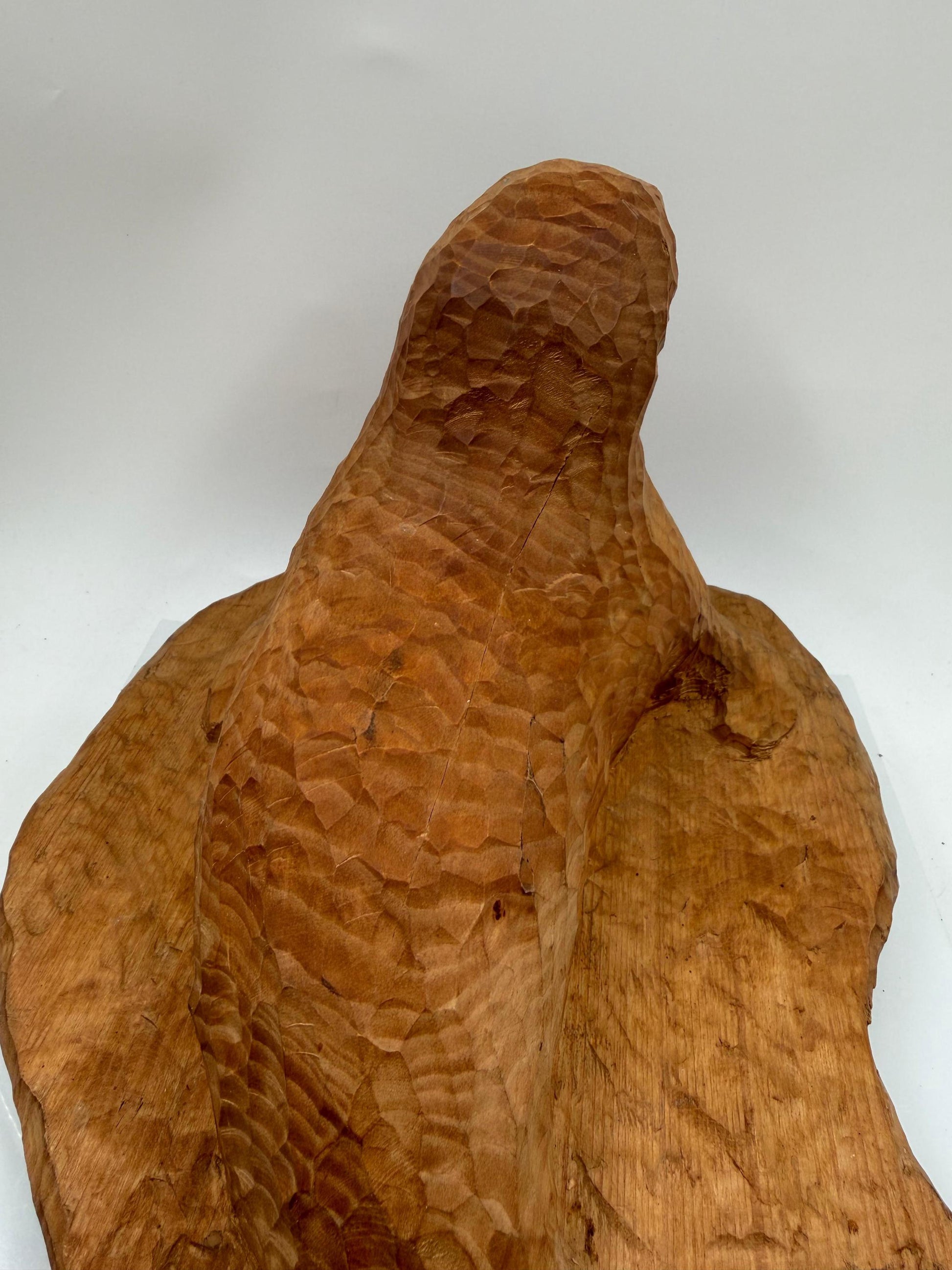 Vintage Holzskulptur Robbe, Schwarzwald Volkskunst