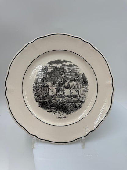 Set von 2 Vintage Sammelteller von Villeroy und Boch mit Pferdemotiv
