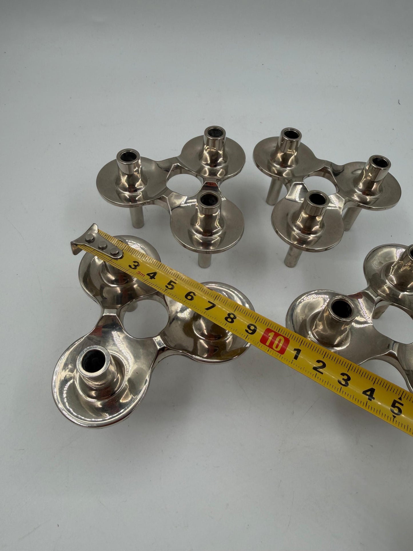 Set von 4 Vintage Kerzenhalter von Ceasar Stoffi für BMF