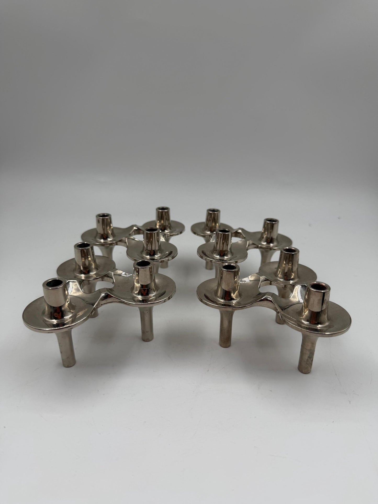 Set von 4 Vintage Kerzenhalter von Ceasar Stoffi für BMF