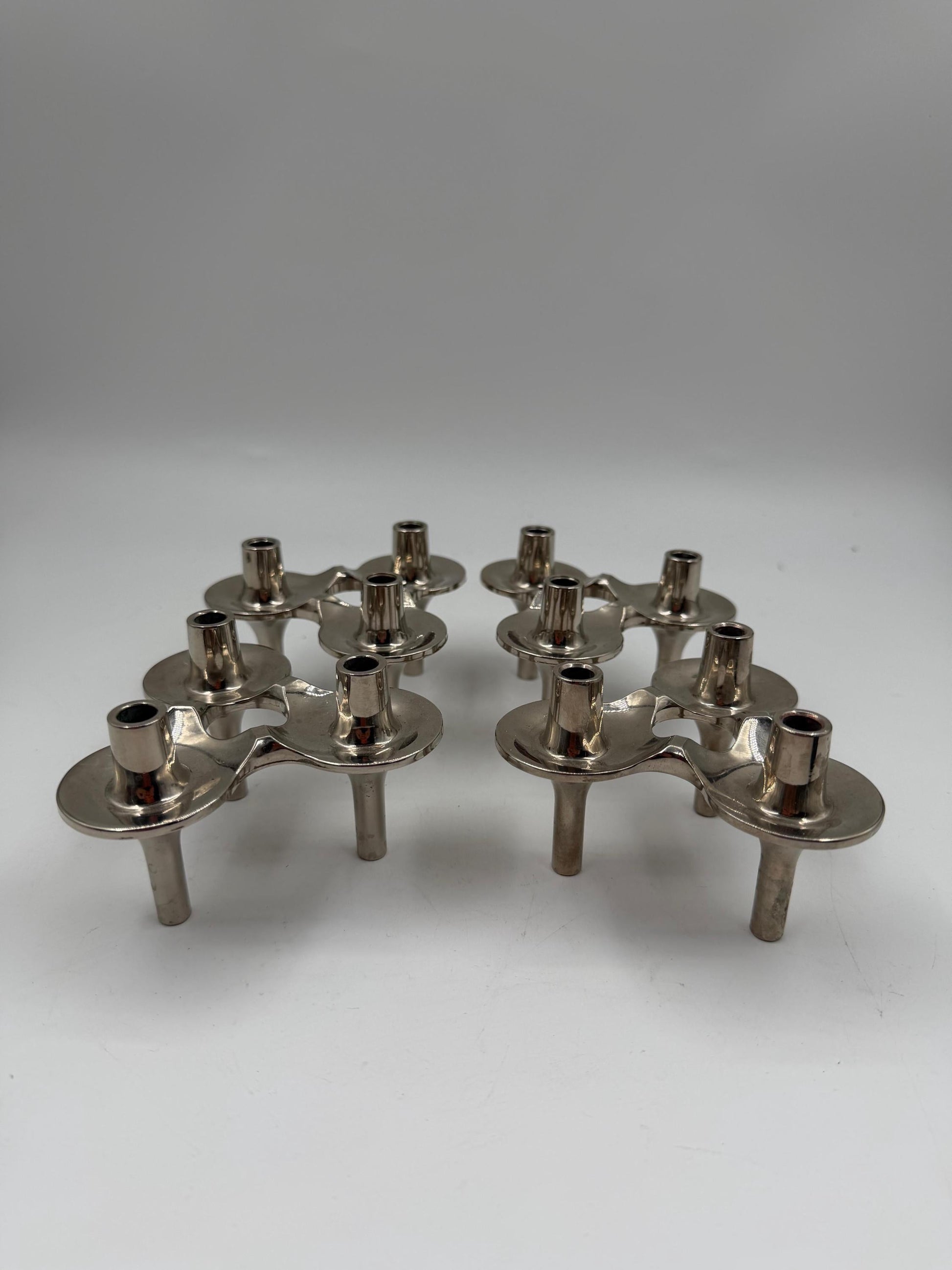 Set von 4 Vintage Kerzenhalter von Ceasar Stoffi für BMF