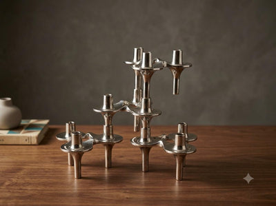 Set von 4 Vintage Kerzenhalter von Ceasar Stoffi für BMF