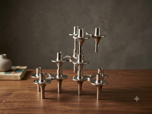 Set von 4 Vintage Kerzenhalter von Ceasar Stoffi für BMF