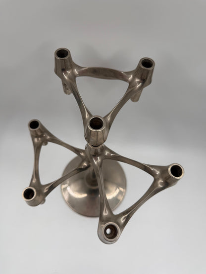 Vintage Kerzenhalter "Stecksystem" von Werner Stoff für BMF Nagel, Chrom