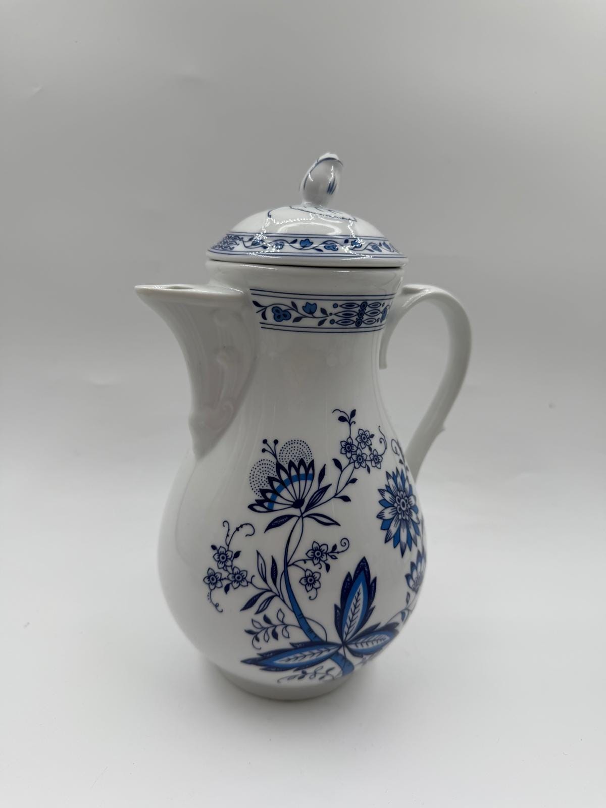 Vintage Kaffeeservice "Marienbad Ingres" mit Zwiebelmuster für 6 Personen, 15-teilig