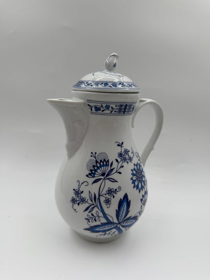Vintage Kaffeeservice "Marienbad Ingres" mit Zwiebelmuster für 6 Personen, 15-teilig