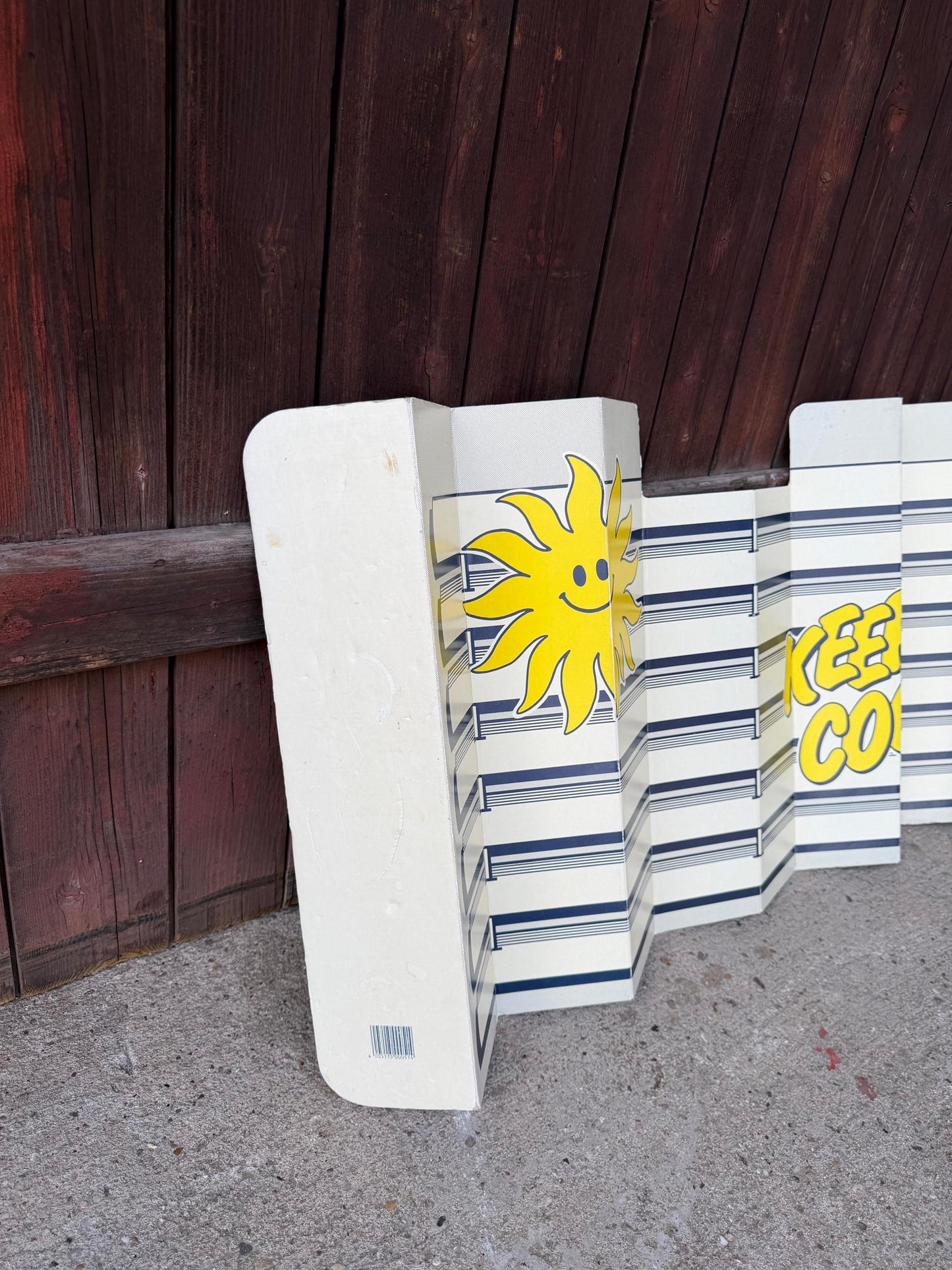 Vintage Auto-Sonnenblende "Keep Cool!", 1980er Jahre