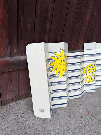 Vintage Auto-Sonnenblende "Keep Cool!", 1980er Jahre