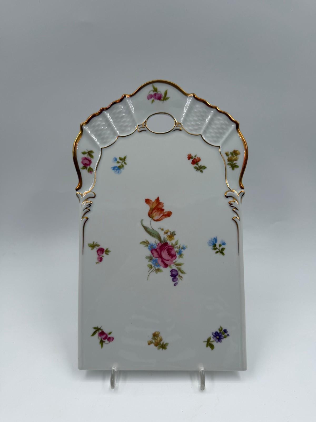 Vintage Wandbrett "Maria Sommerstrauß" von Rosenthal mit Golddekor