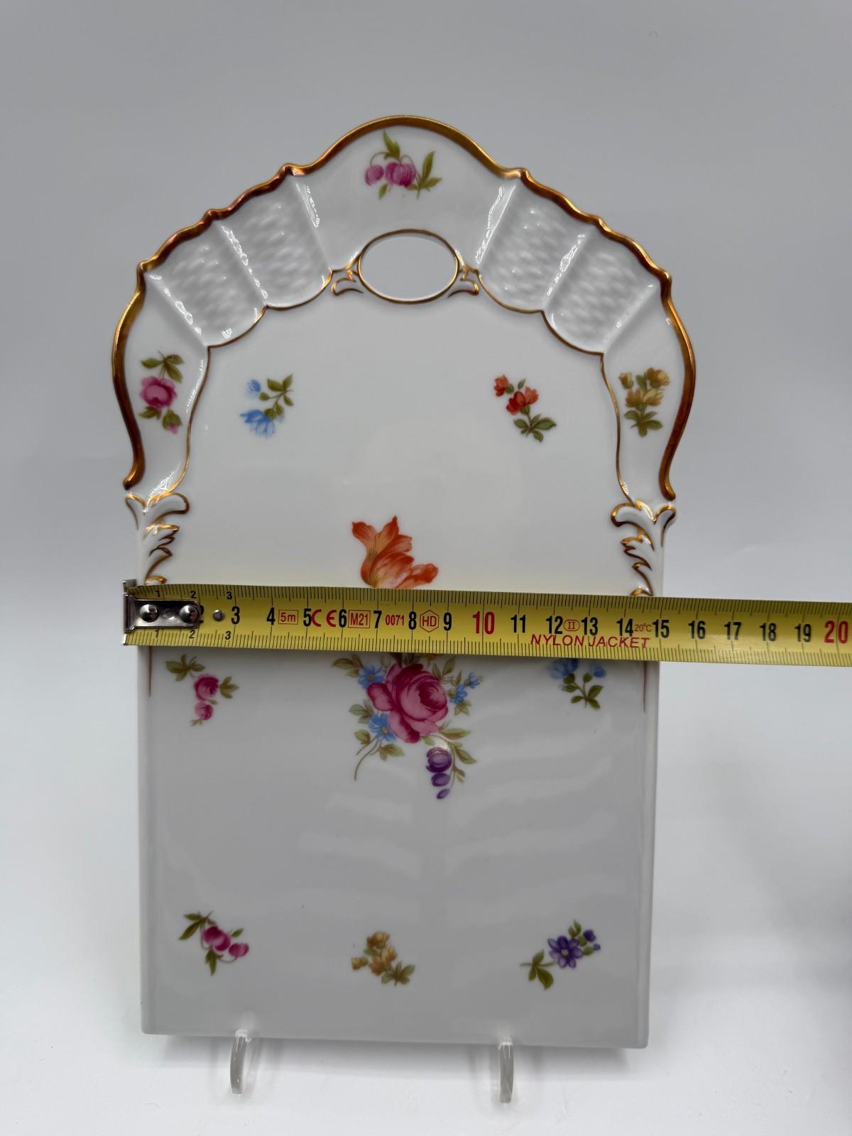 Vintage Wandbrett "Maria Sommerstrauß" von Rosenthal mit Golddekor