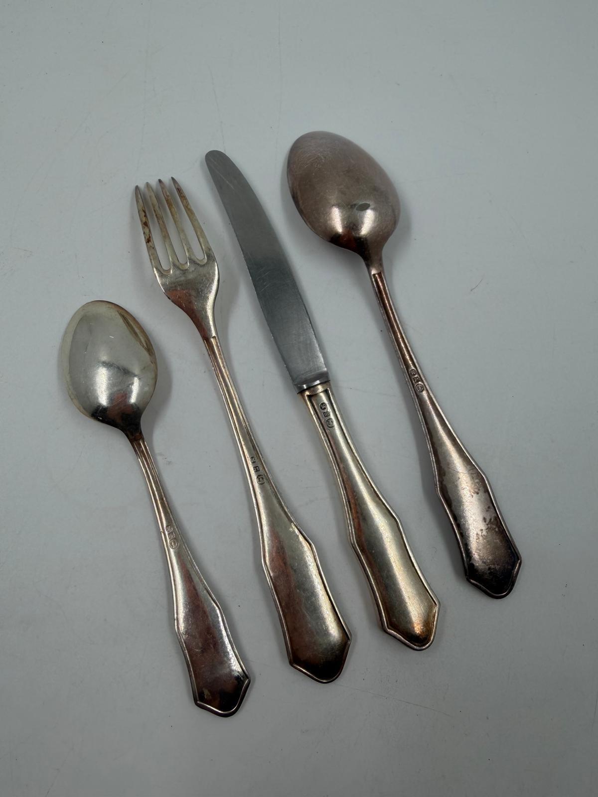 Vintage Kinderbesteck-Set 4-teilig von Krupp Berndorf, versilbert