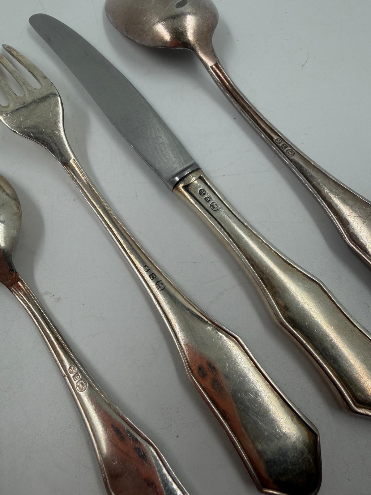 Vintage Kinderbesteck-Set 4-teilig von Krupp Berndorf, versilbert
