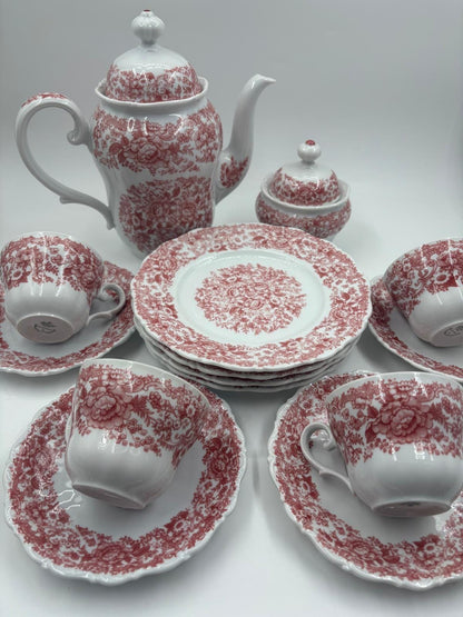 Vintage Kaffee- und Teeservice "English Style" von Seltmann Weiden für 4 Personen