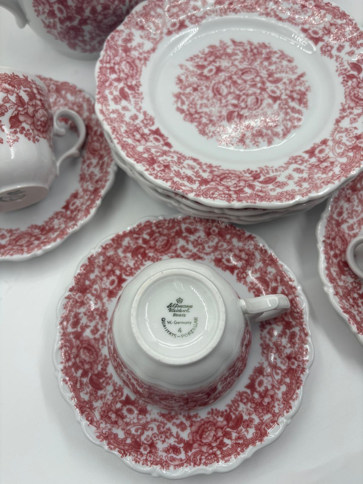 Vintage Kaffee- und Teeservice "English Style" von Seltmann Weiden für 4 Personen