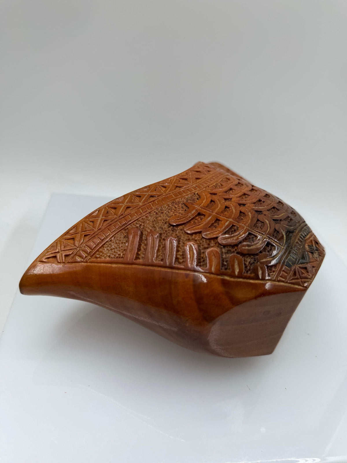 Vintage Kuksa Becher "Guksi" handgeschnitzt skandinavische Volkskunst
