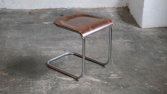 Vintage Bauhaus Hocker nach Mart Stam