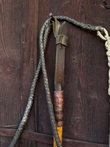 Vintage Jagdreitgerte mit Horngriff Hundekopf-Pfeife, Viktorianisch