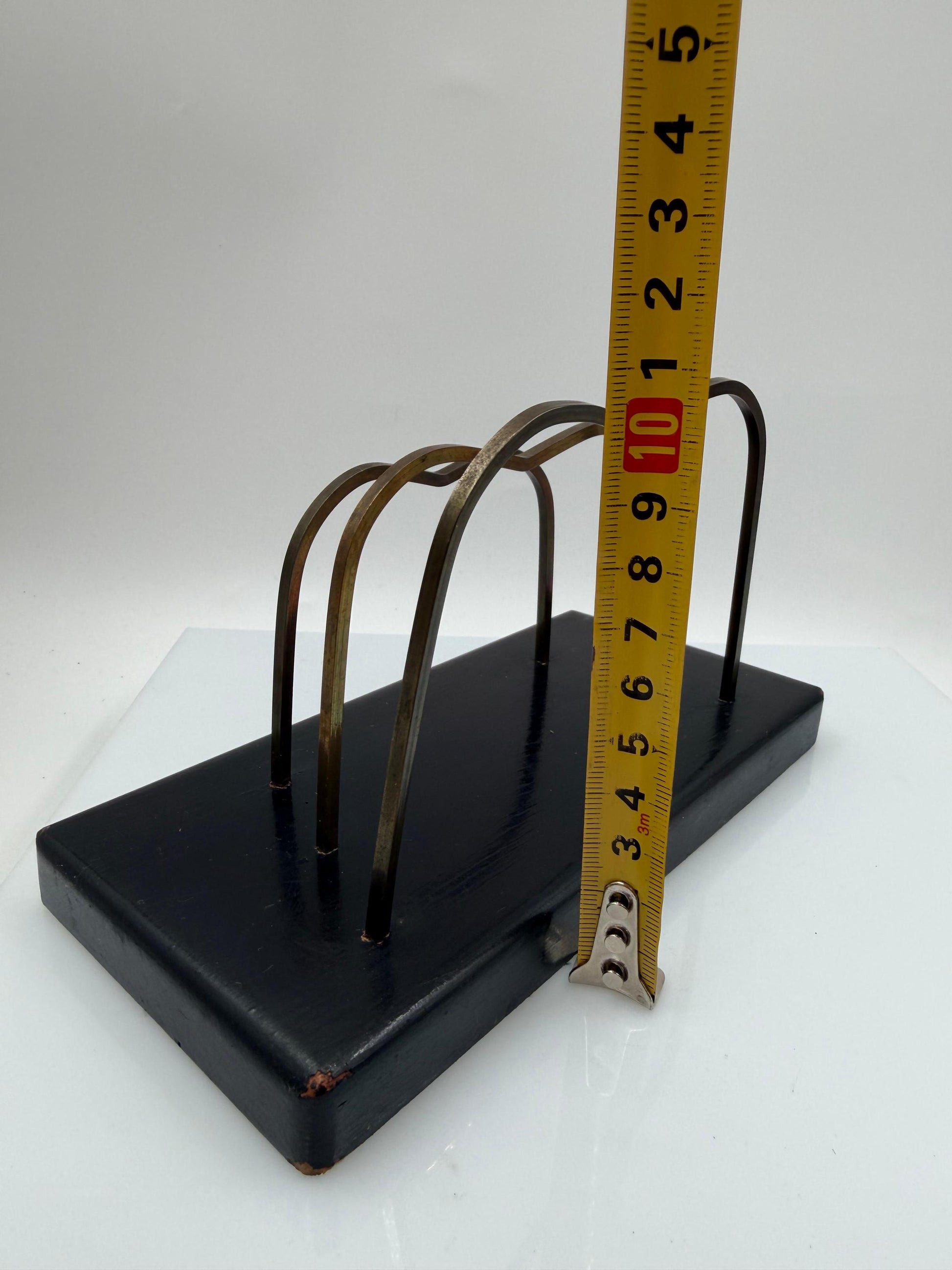 Vintage Briefhalter aus Messingdraht, Mid-Century Modern