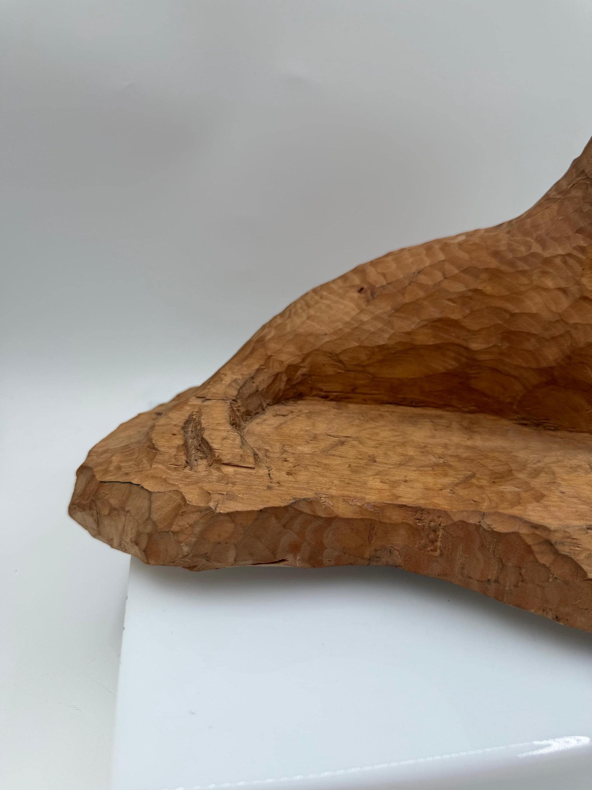 Vintage Holzskulptur Robbe, Schwarzwald Volkskunst