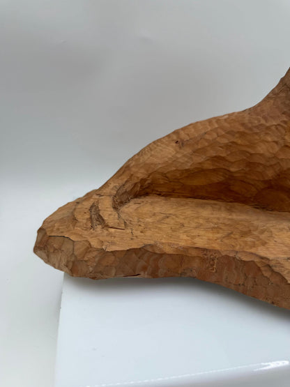 Vintage Holzskulptur Robbe, Schwarzwald Volkskunst