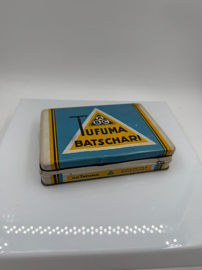 Vintage Blechdose Tufuma von Batschari, Art Deco