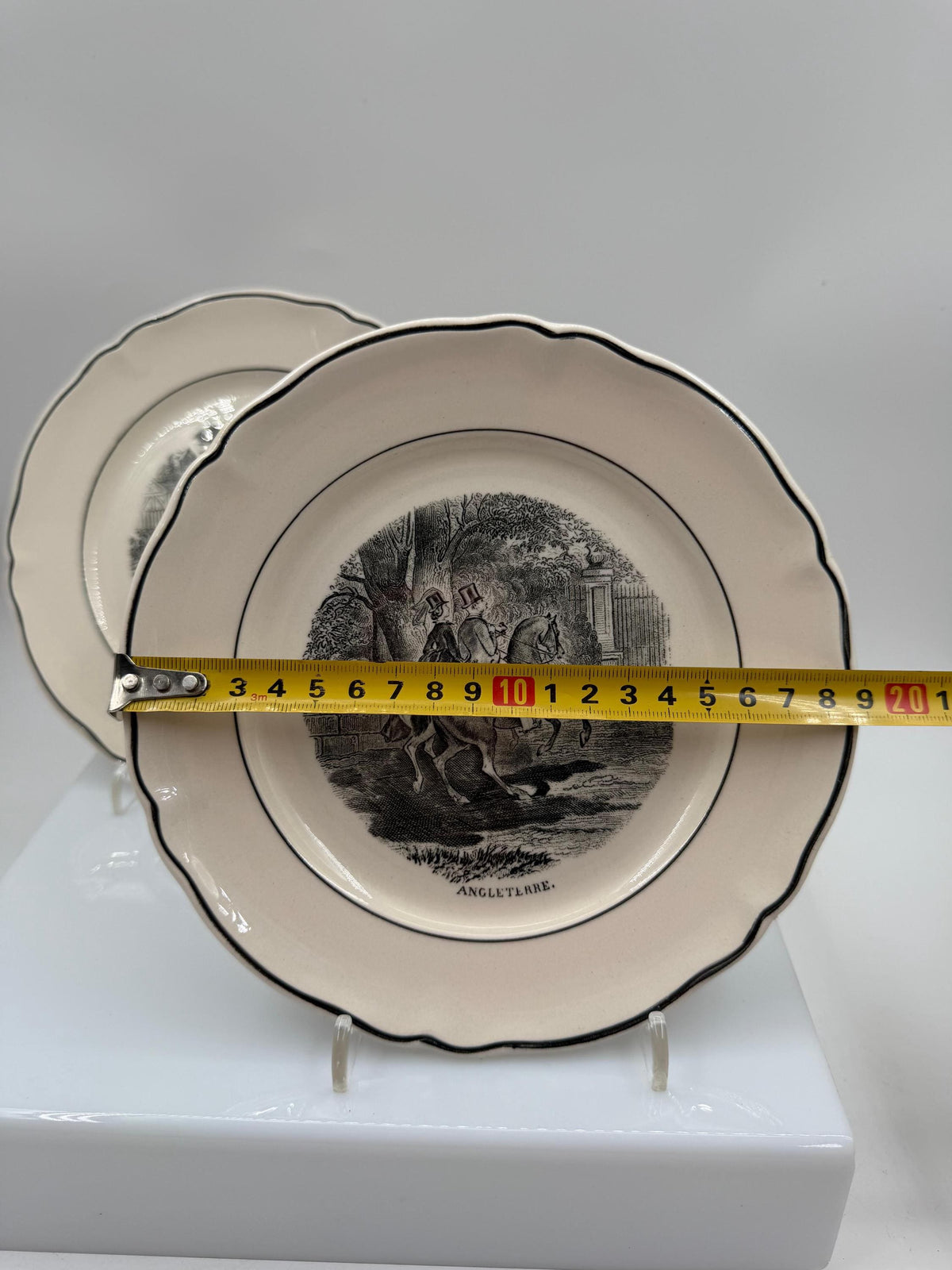Set von 2 Vintage Sammelteller von Villeroy und Boch mit Pferdemotiv