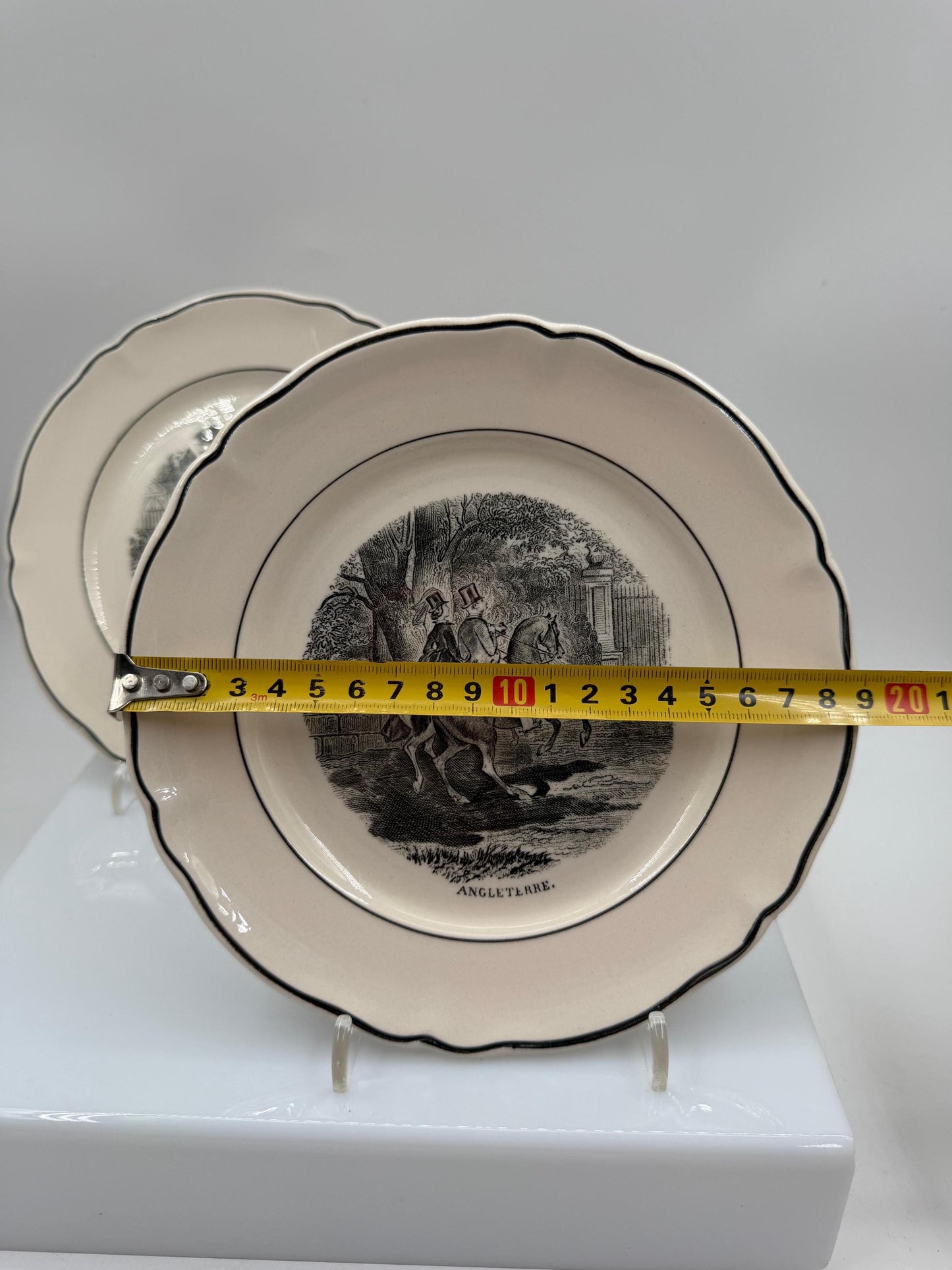 Set von 2 Vintage Sammelteller von Villeroy und Boch mit Pferdemotiv