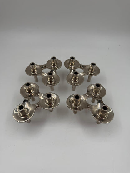Set von 4 Vintage Kerzenhalter von Ceasar Stoffi für BMF