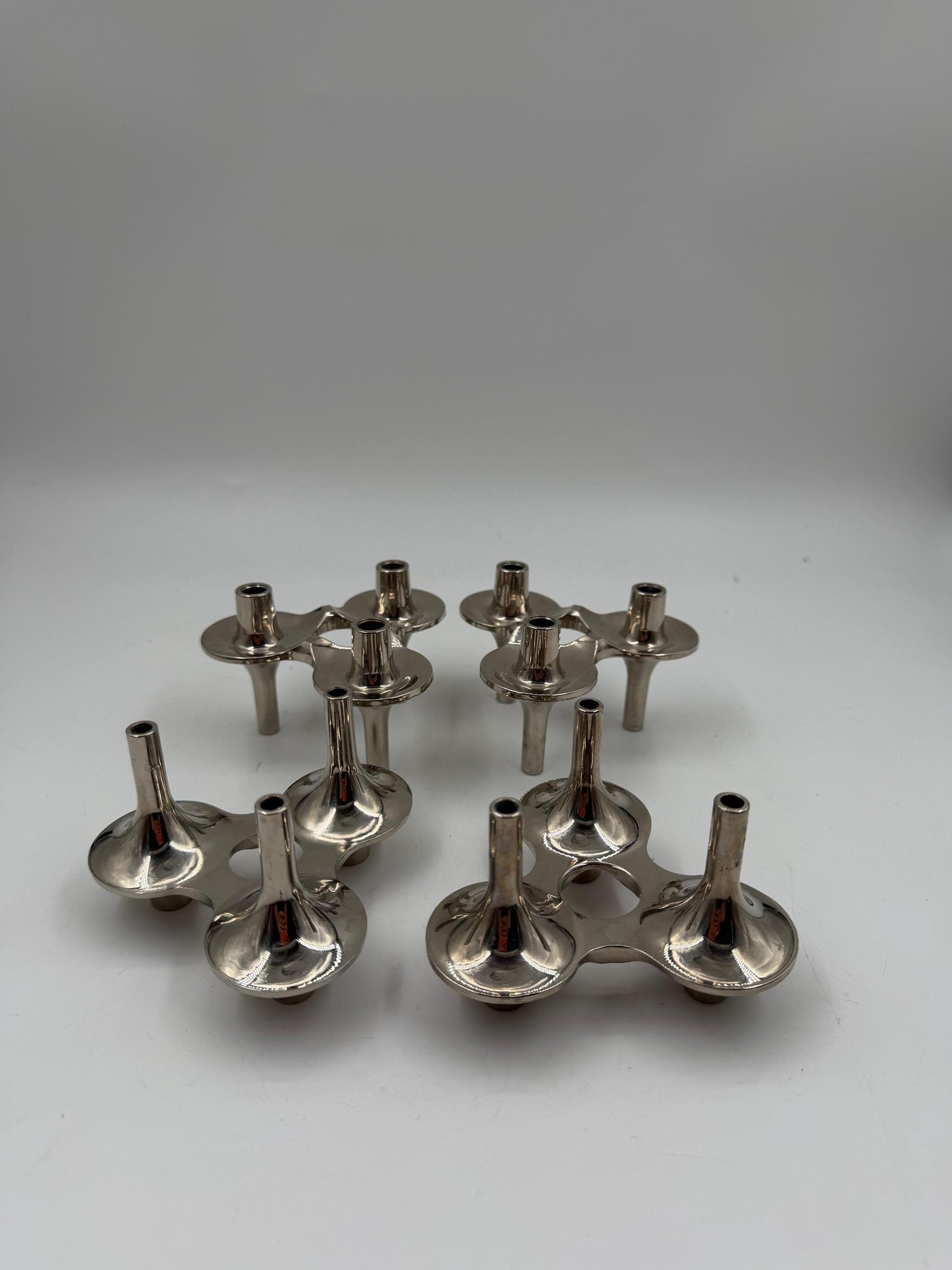 Set von 4 Vintage Kerzenhalter von Ceasar Stoffi für BMF