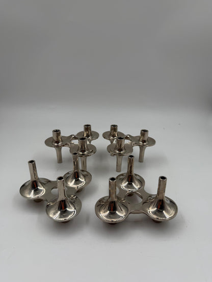 Set von 4 Vintage Kerzenhalter von Ceasar Stoffi für BMF