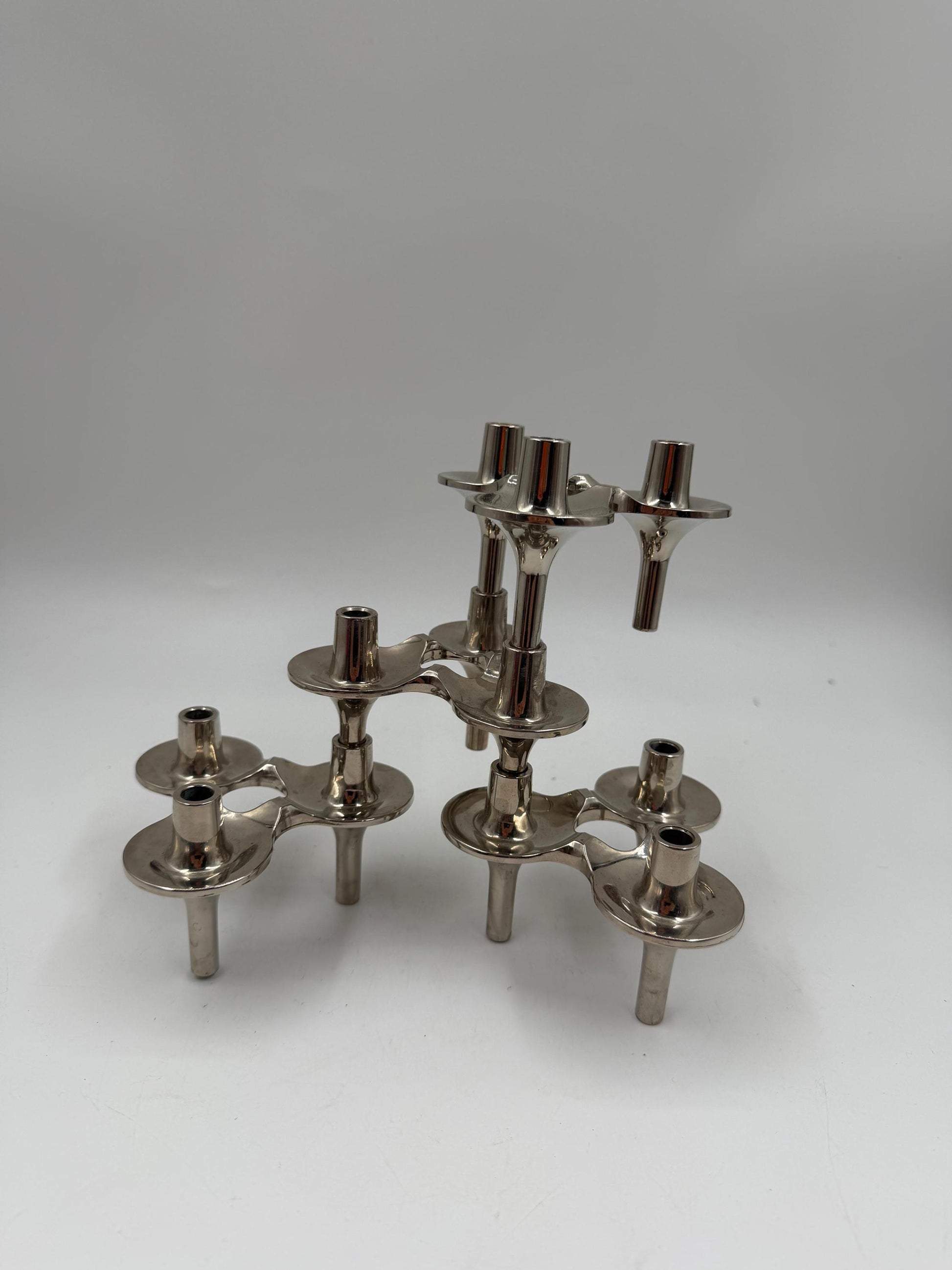 Set von 4 Vintage Kerzenhalter von Ceasar Stoffi für BMF
