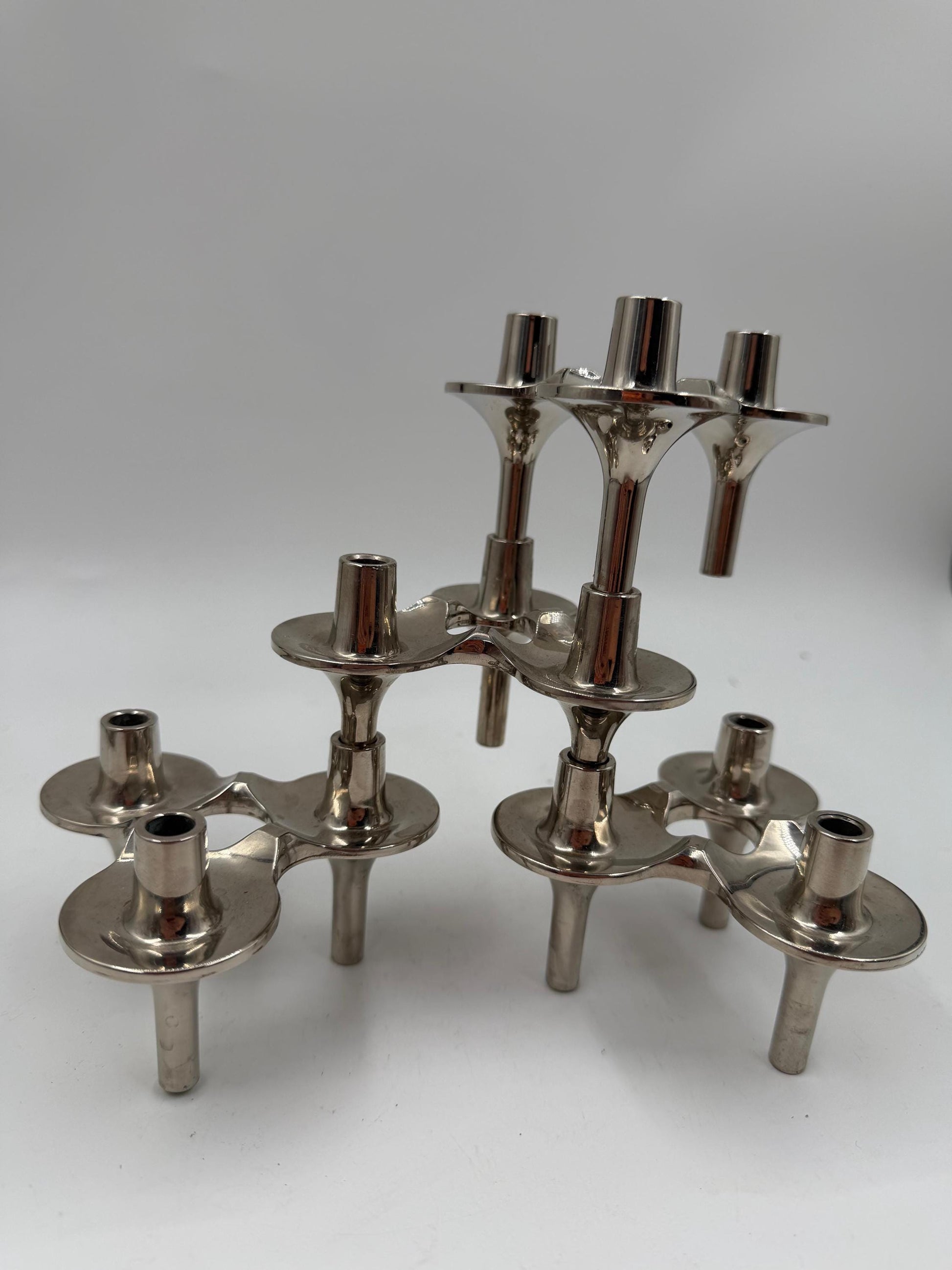 Set von 4 Vintage Kerzenhalter von Ceasar Stoffi für BMF