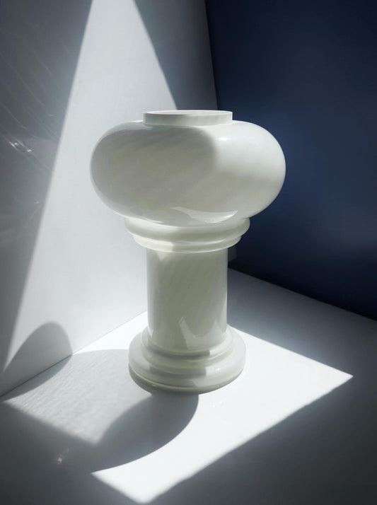 Vintage Pilzlampe aus Murano-Glas mit Swirl, Italien 1960er Jahre