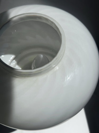 Vintage Pilzlampe aus Murano-Glas mit Swirl, Italien 1960er Jahre