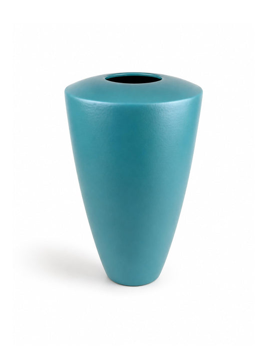 Vintage Vase Keramik Türkis von ASA Deutschland 1990er