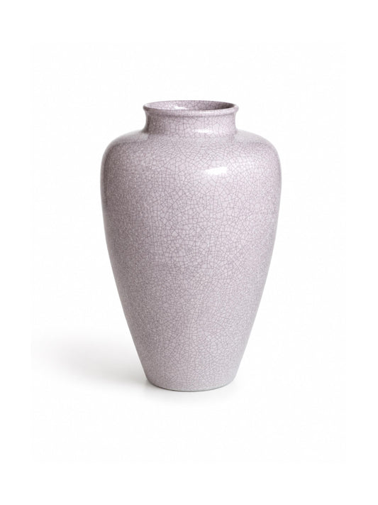 Vintage Bodenvase Keramik von Friedegart Glatzle für Karlsruher Majolika grau