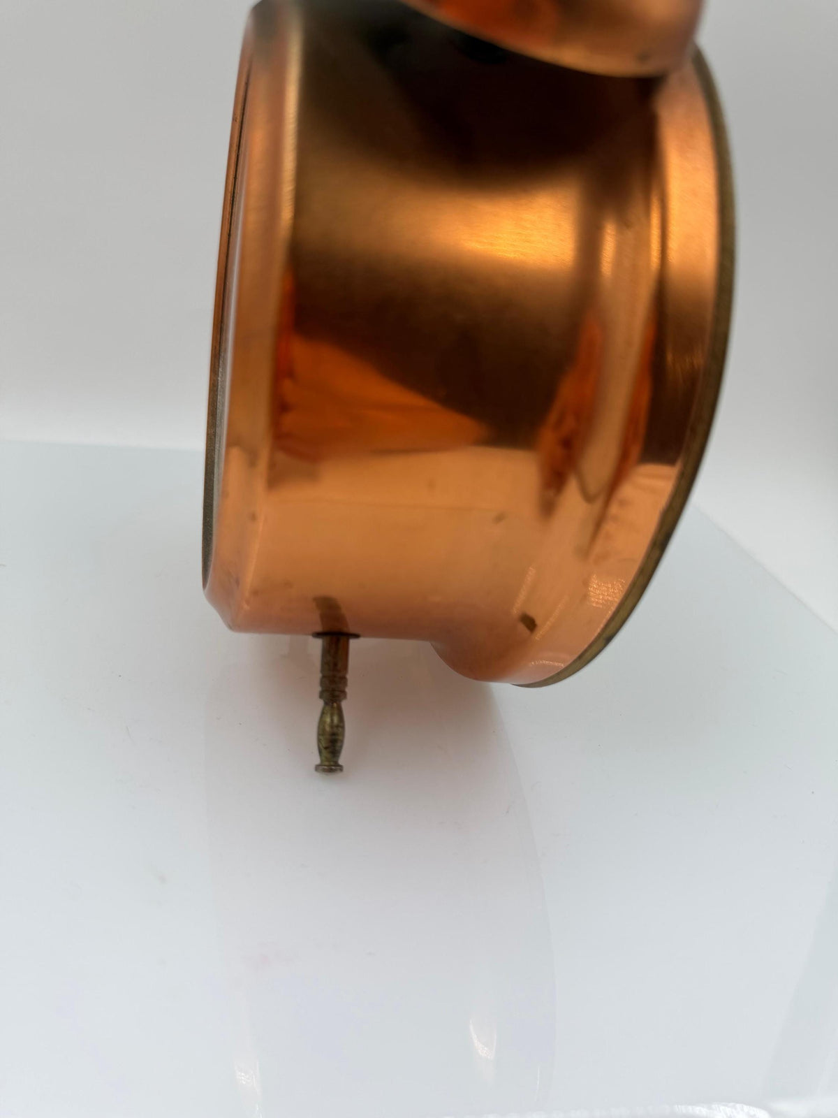 Vintage Wecker Kupfer Doppelglocke mit römischen Zahlen