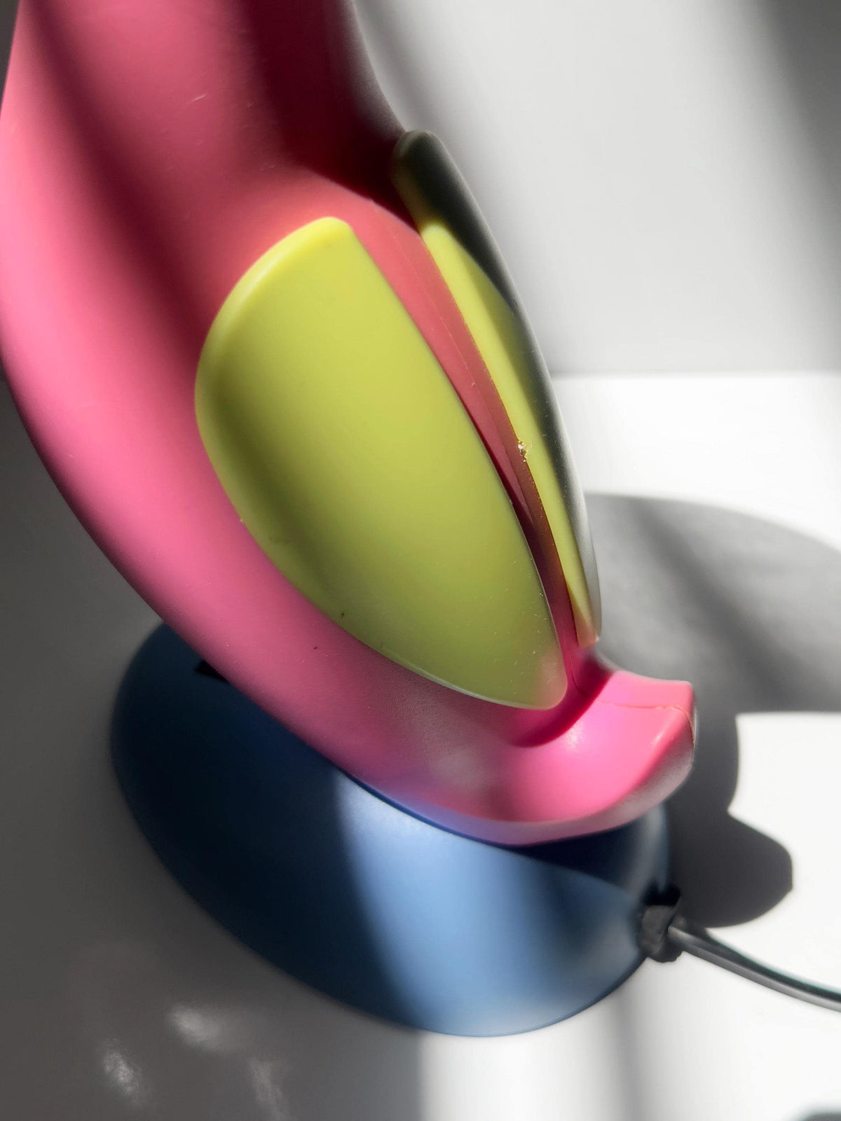 Vintage Tischlampe Flamingo Pink Postmodern 1980er