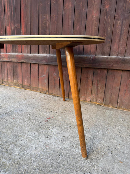 Vintage Nierentisch Beistelltisch Formica Marmor-Optik Space Age