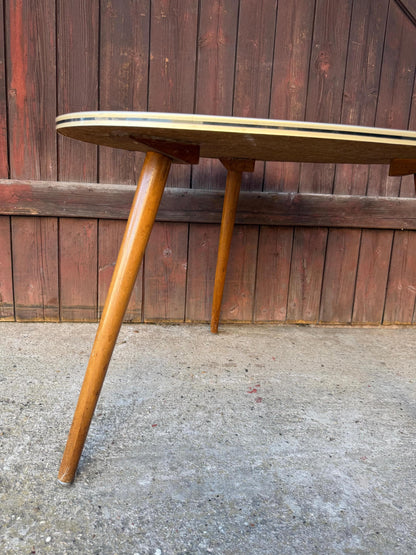 Vintage Nierentisch Beistelltisch Formica Marmor-Optik Space Age