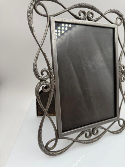 Vintage Bilderrahmen Filigran Metall Art Nouveau