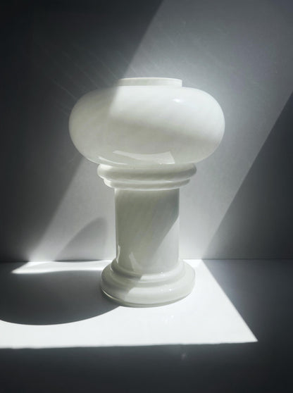 Vintage Pilzlampe aus Murano-Glas mit Swirl, Italien 1960er Jahre