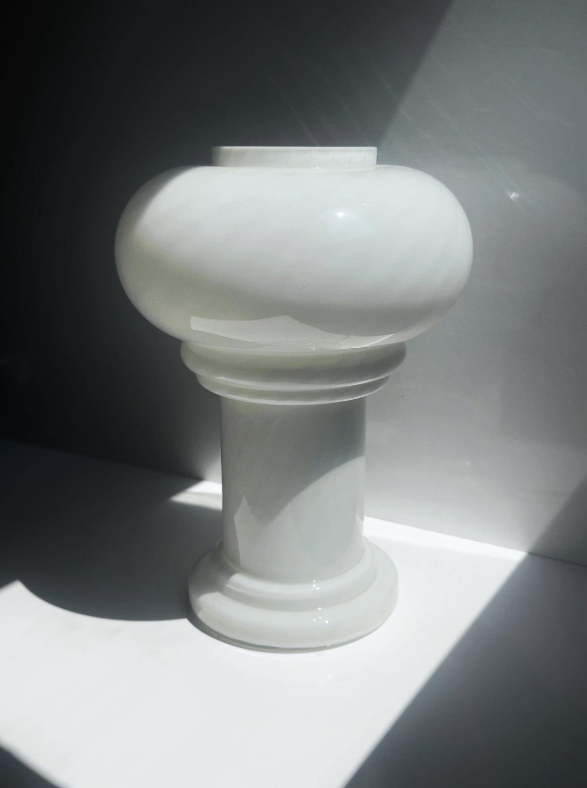 Vintage Pilzlampe aus Murano-Glas mit Swirl, Italien 1960er Jahre