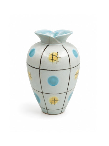 Vintage Keramikvase "Viktoria" in Mintgrün, Mid-Century