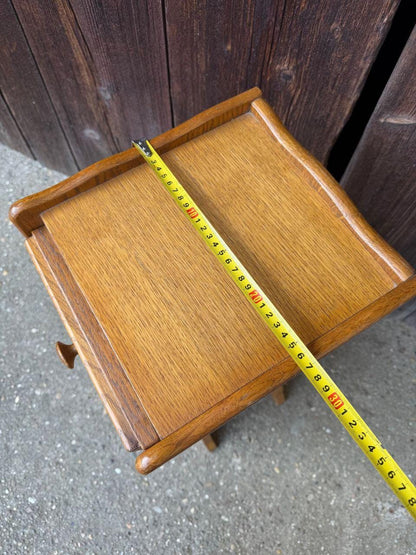 Vintage Nachttisch Eiche Mid-Century mit Schublade