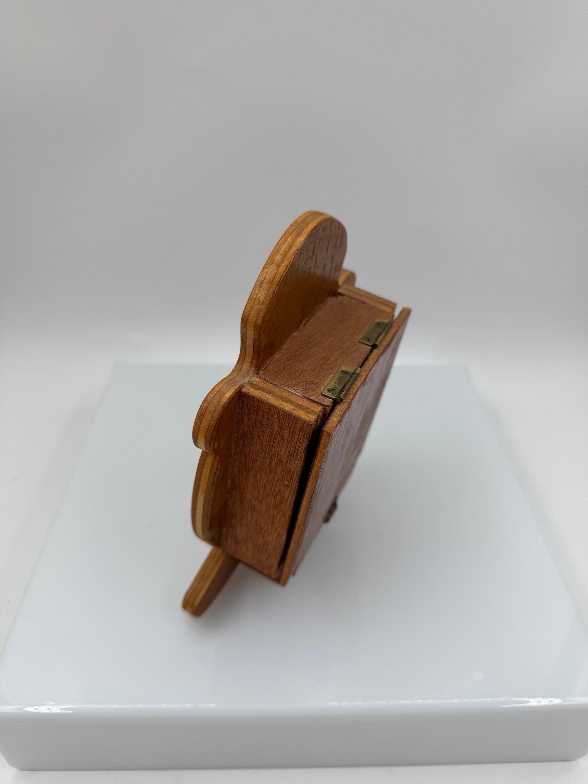 Vintage Holzuhr Selva Quarz Schwarzwald Handbemalt Folk Art