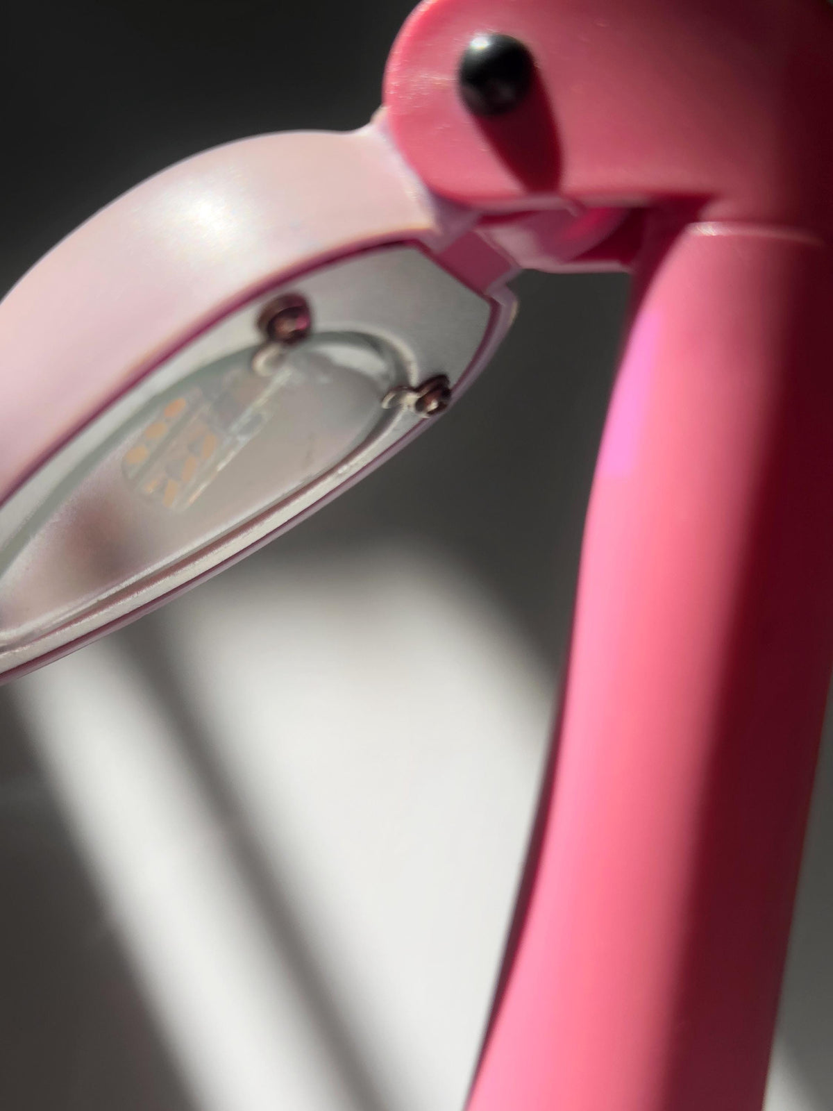 Vintage Tischlampe Flamingo Pink Postmodern 1980er