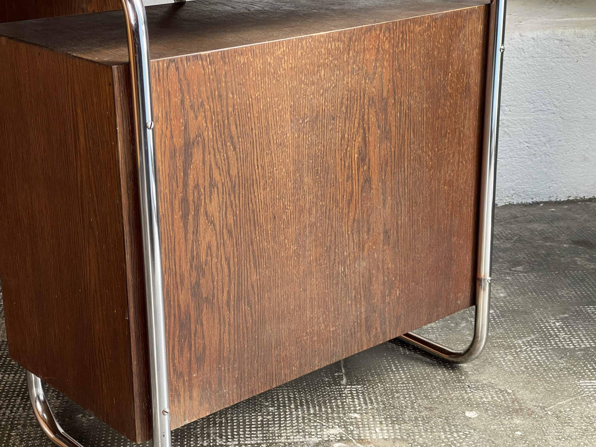 Vintage Bauhaus Schreibtisch von Kovona in dunkelbraun